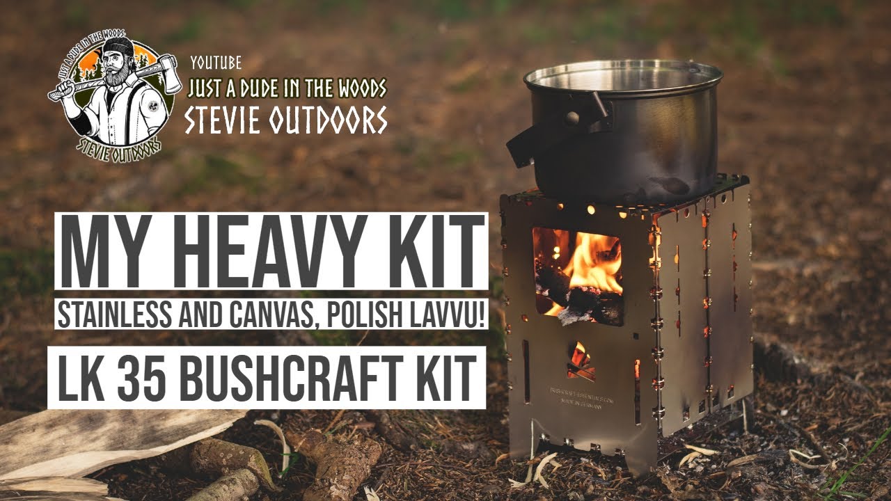 My LK35 Bushcraft Kit | Stainless | Canvas | Polish Lavvu | Backpack