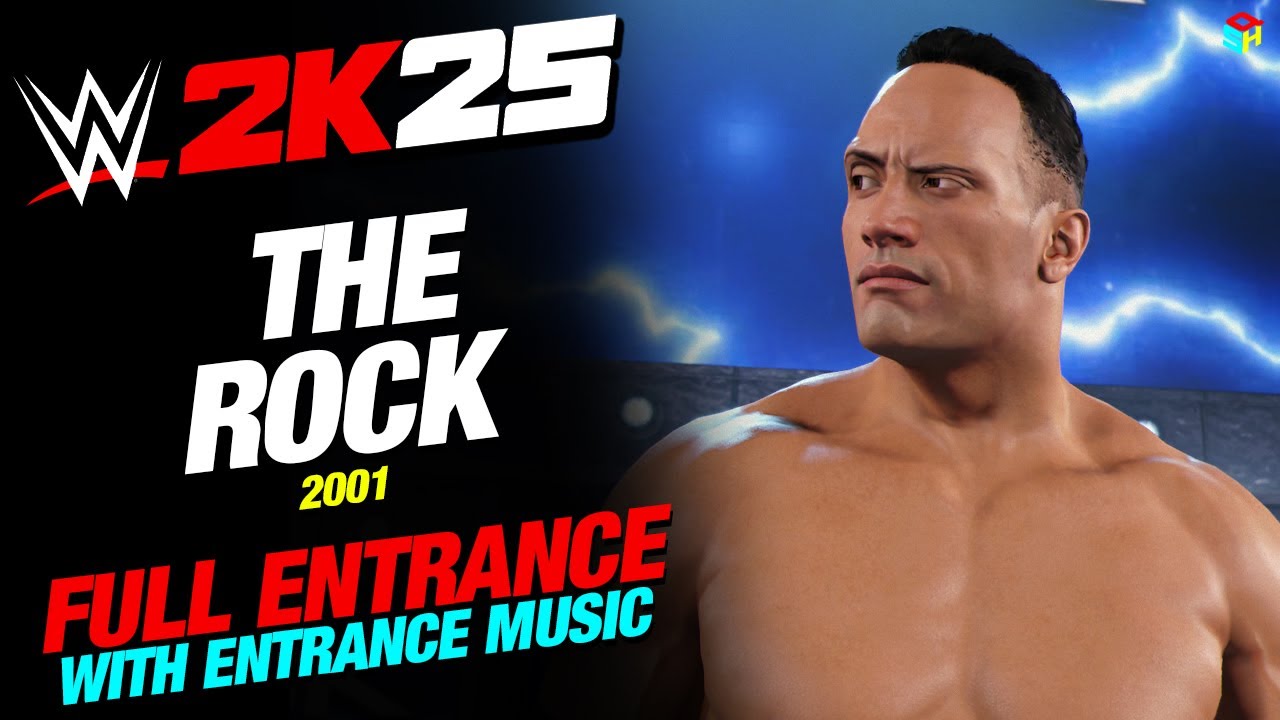THE ROCK 01 WWE 2K25 ВХОД - #WWE2K25 THE ROCK 01 ВХОД С МУЗЫКОЙ