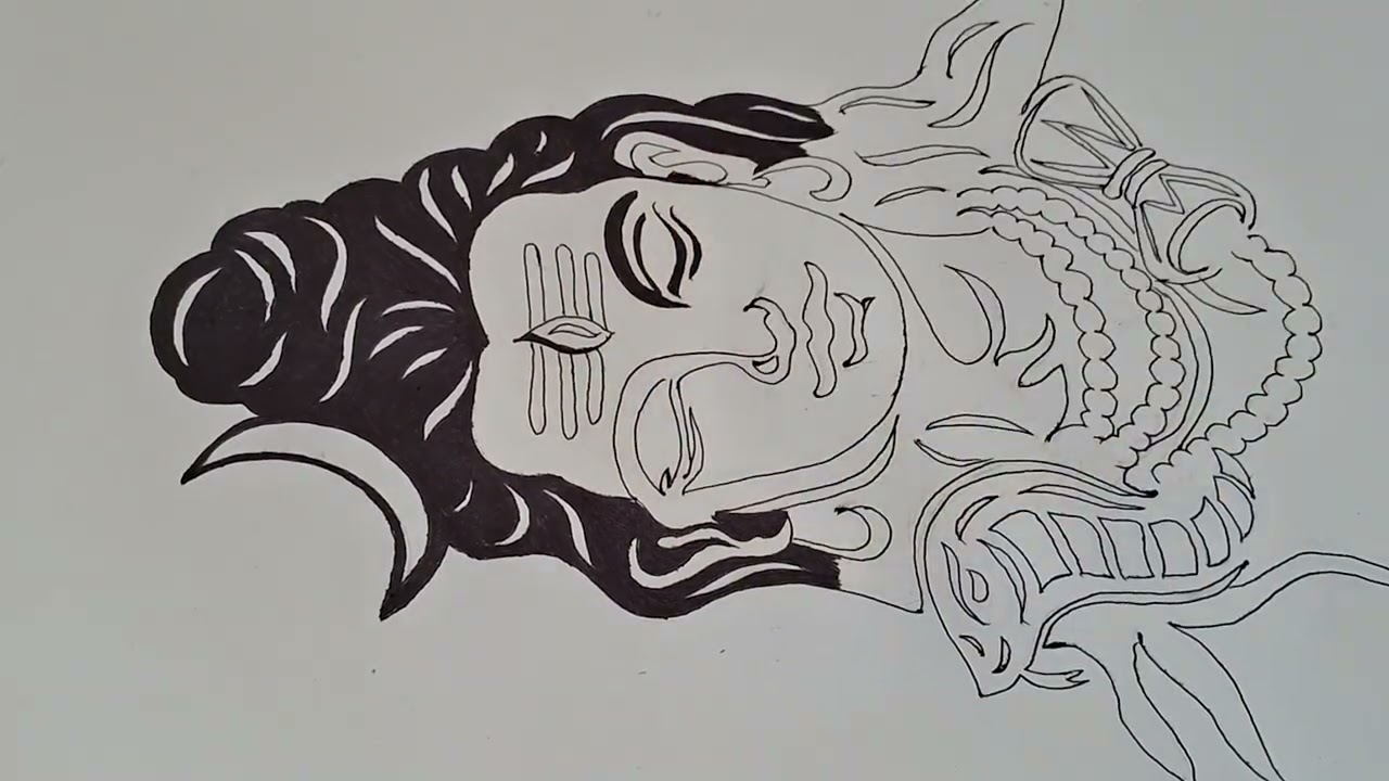Mahadev sketch 🙏 ✨️ #tutorial  #harharmahadev #sketch
