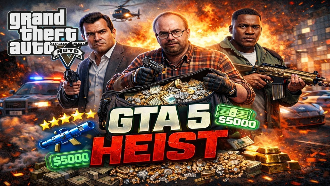 GTA 5 Gameplay Heist Passed #GTA #gaming #franklin #michael #gta5