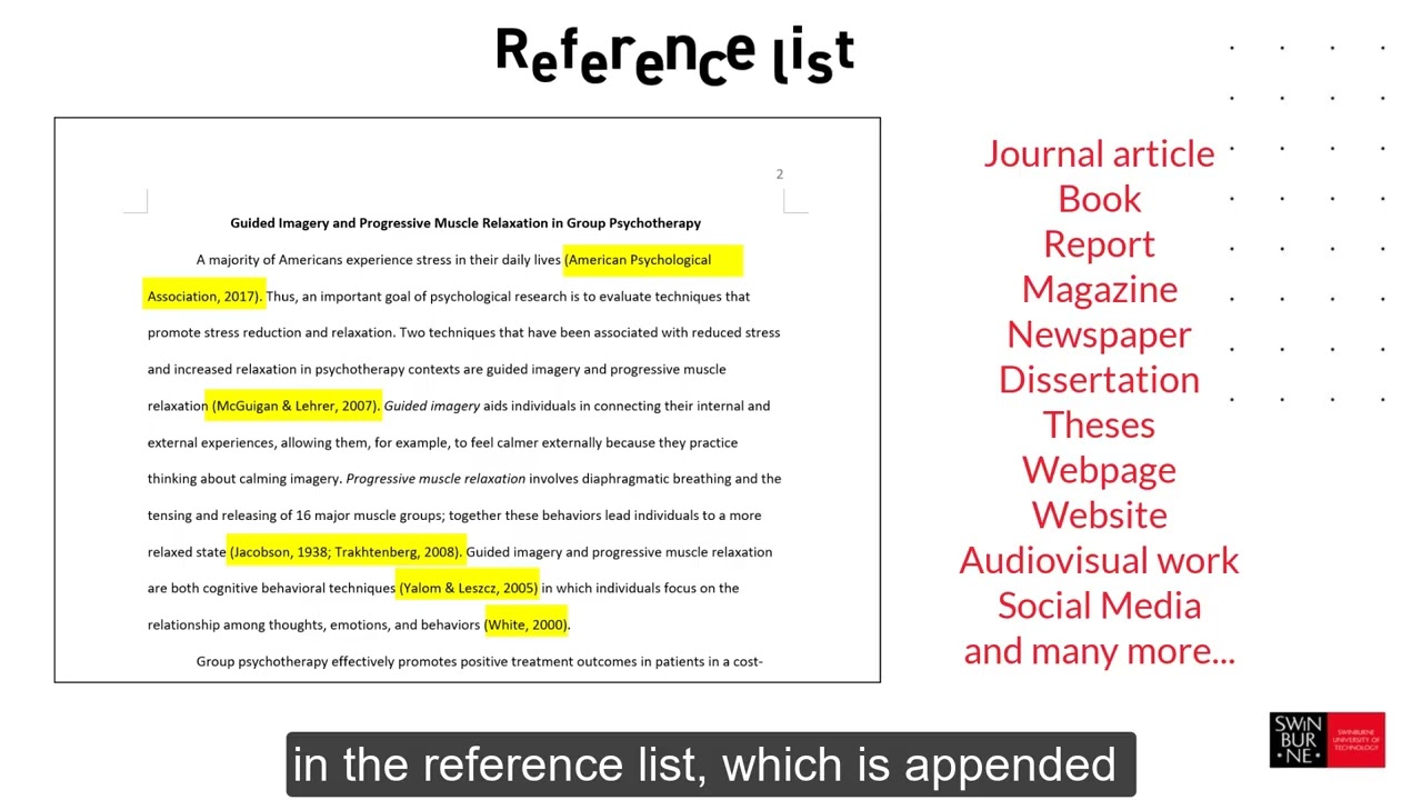 Know-How: APA 7th edition referencing style: A brief introduction
