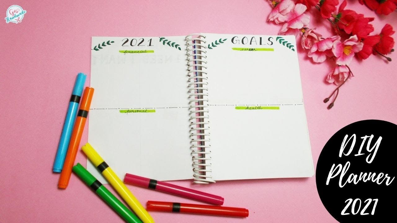 DIY Planner 2021 | Using Notebook | Bullet Journal | Go Handmade