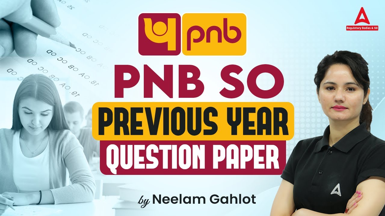 PNB SO Previous Year Question Paper | PNB SO Credit Officer 2024 | By Neelam Gahlot