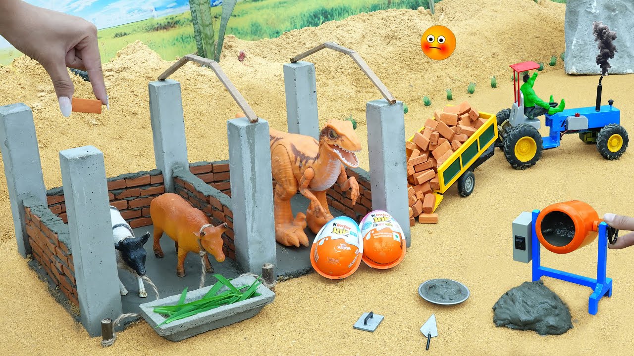 DIY modern homemade concrete mixer for tractor to build modern pet cages