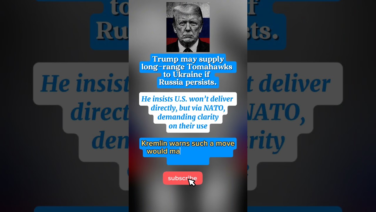 Trump Mulls Tomahawk Delivery to Ukraine | Escalation Fears #Ukraine #Trump