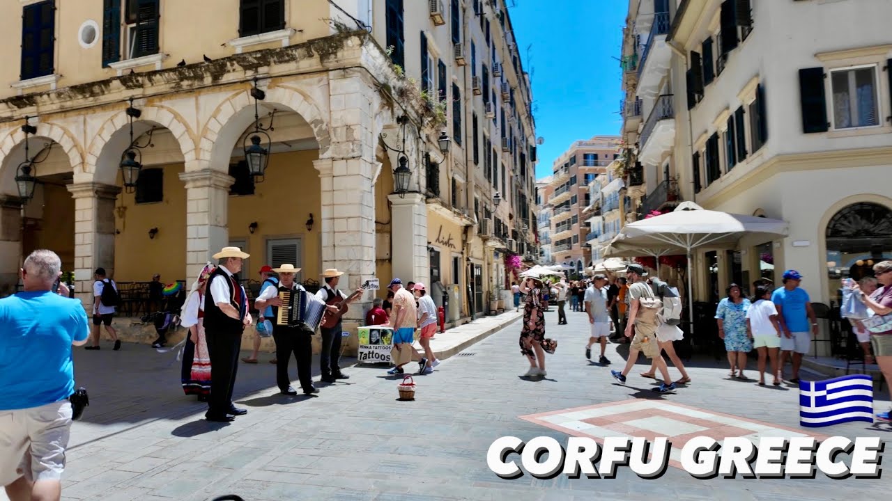 🇬🇷 Exploring Corfu's Enchanting Old Town: A Walking Tour
