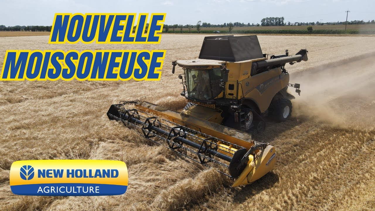 NOUVELLE MOISSONNEUSE SUR L'EXPLOITATION // BLÉ DUR 2023 // New Holland CR 8.90 //