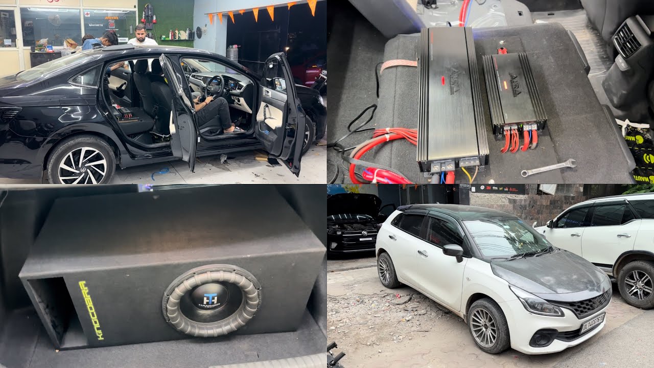 Hummertech 1500 rms woofer installed in Virtus ! Budget audio setup in polo !