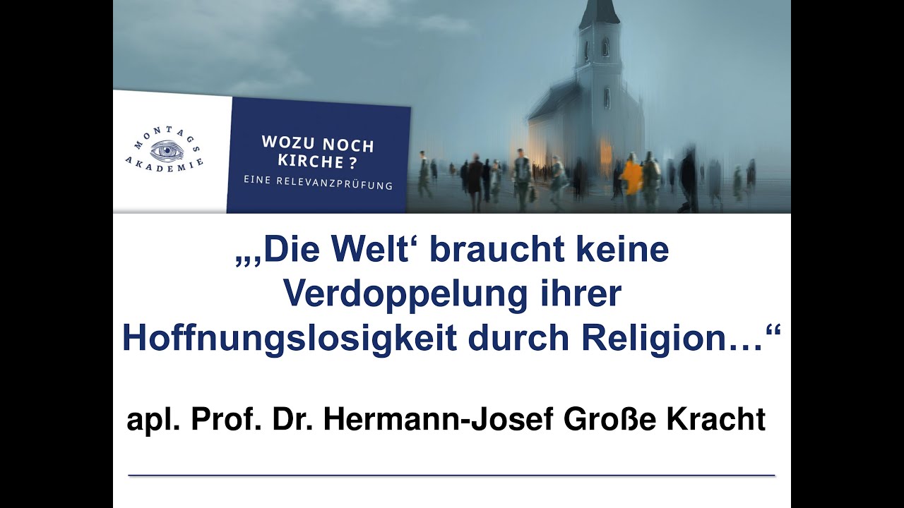 Montagsakademie am 10.11.2025 - apl. Prof. Dr. Hermann-Josef Große Kracht