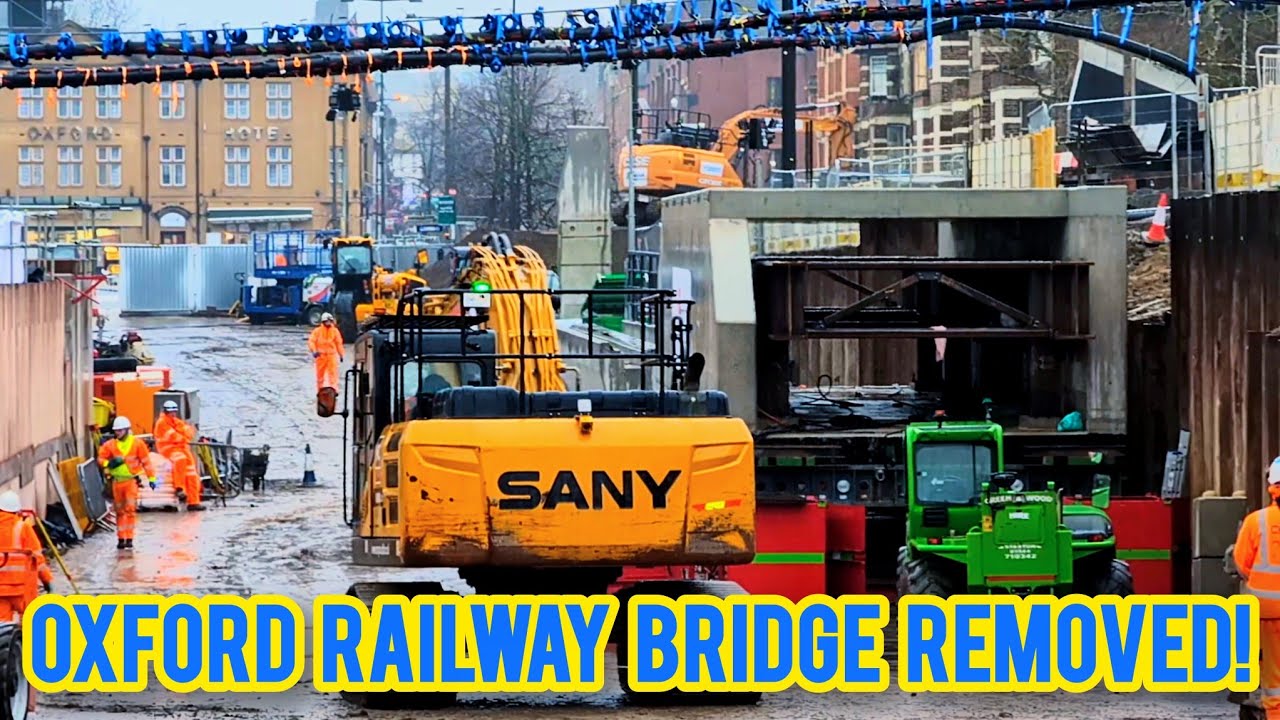 Oxford Botley Road Railway Bridge Construction 3rd February 2026