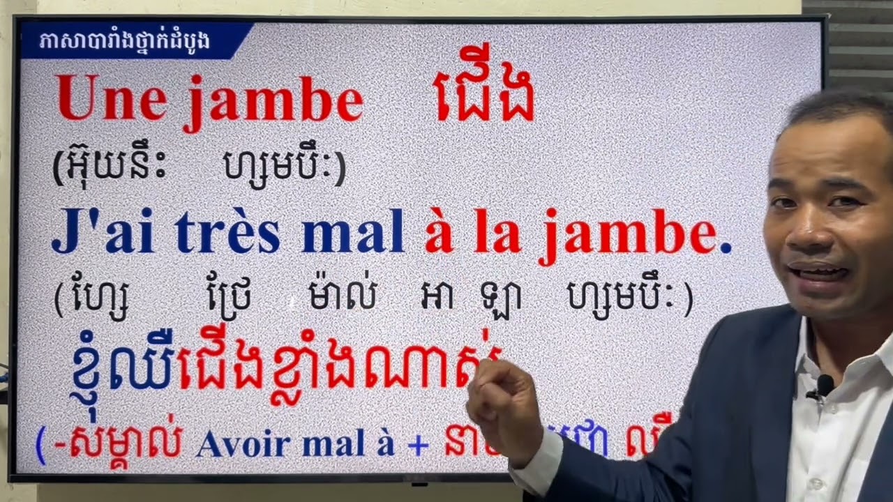 Basic French: សិក្សាភាសាបារាំងពី J ដល់ O / Study French about lettre J to à lettre O  (Leçon 6 )✍️❤️