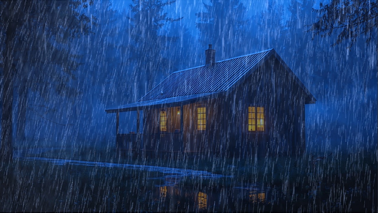 Rain Sounds for Sleeping 24/7 - Rain & Thunder Sounds for Insomnia Relief
