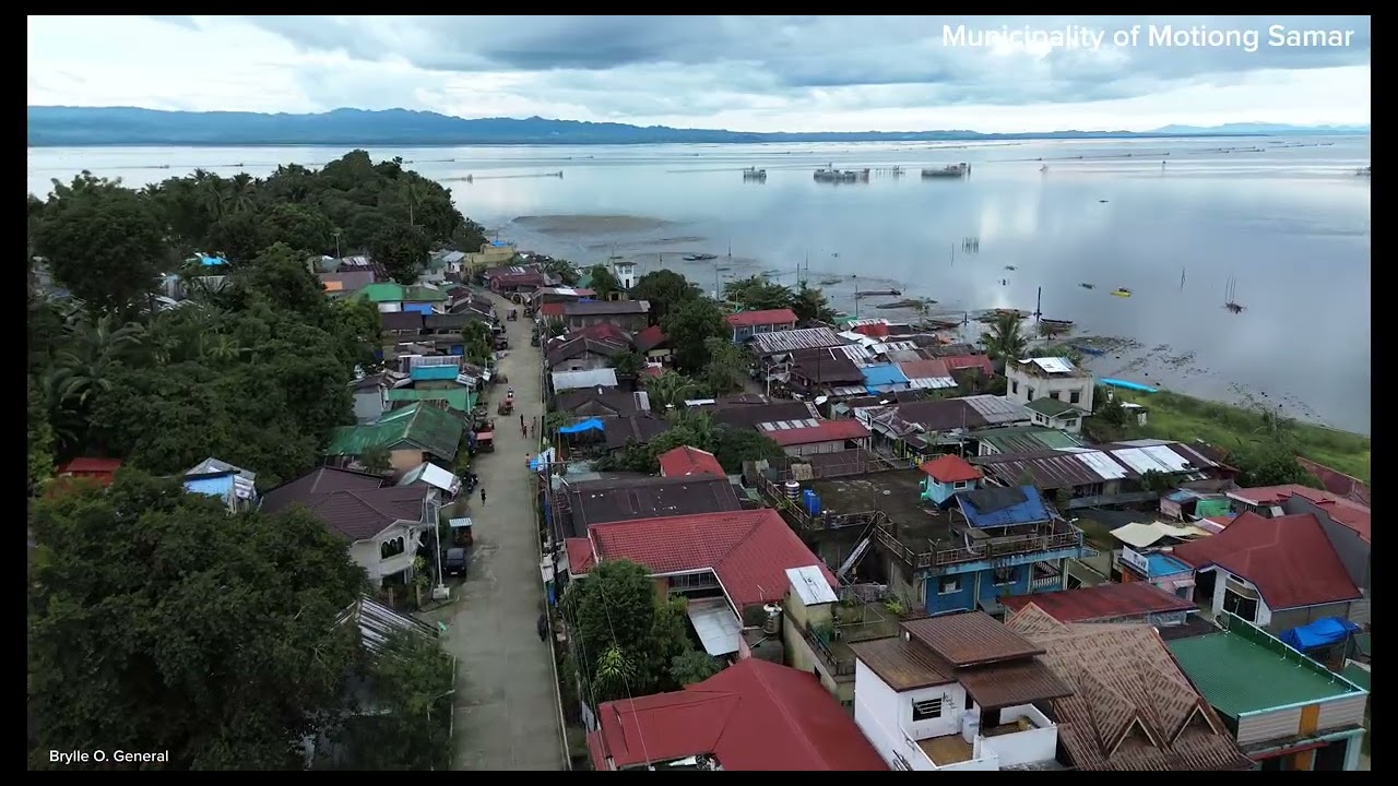 Municipality of Motiong, Samar Aerial Footage | Shot, Drone Video 
