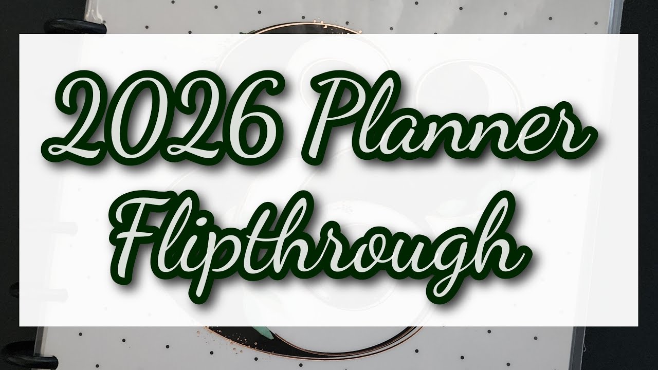 Set-up & Flipthrough Of My 2026 Catchall Planner.