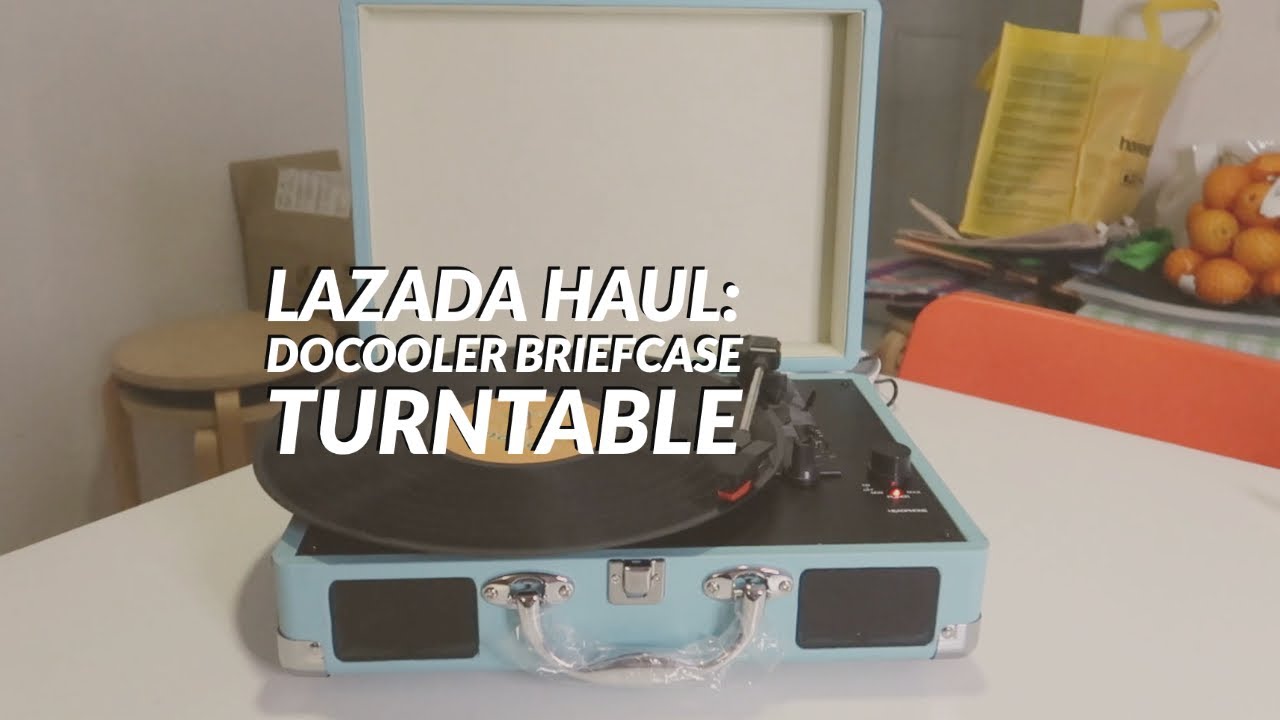 LAZADA Haul: Unboxing Docooler Briefcase Turntable & Review