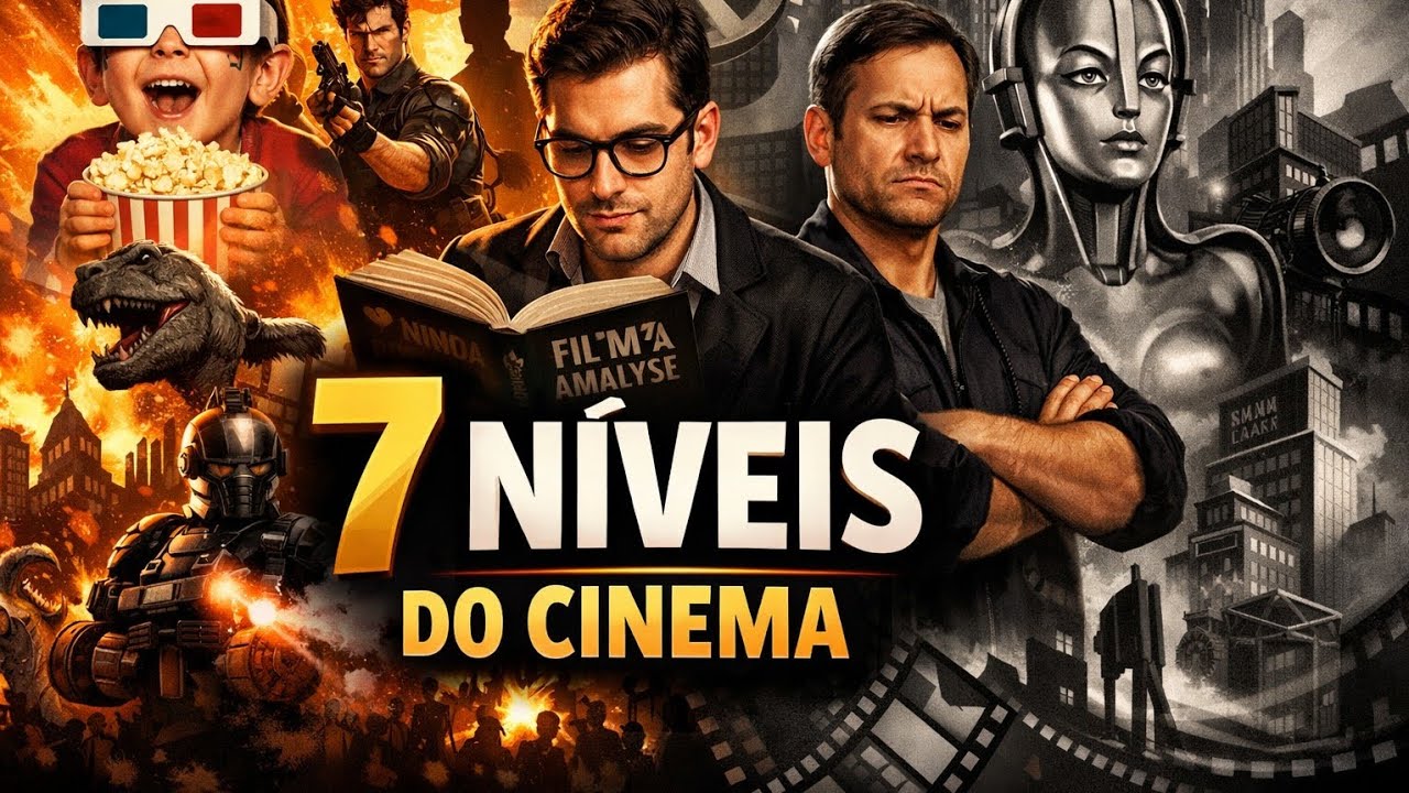 Os 7 níveis para quem assiste filmes 🎞️🎥