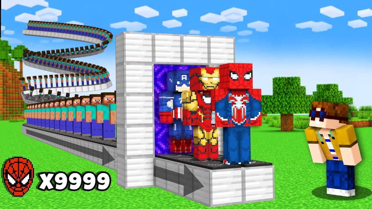 Ich ERSCHAFFE eine SUPERHELDEN FABRIK in Minecraft!