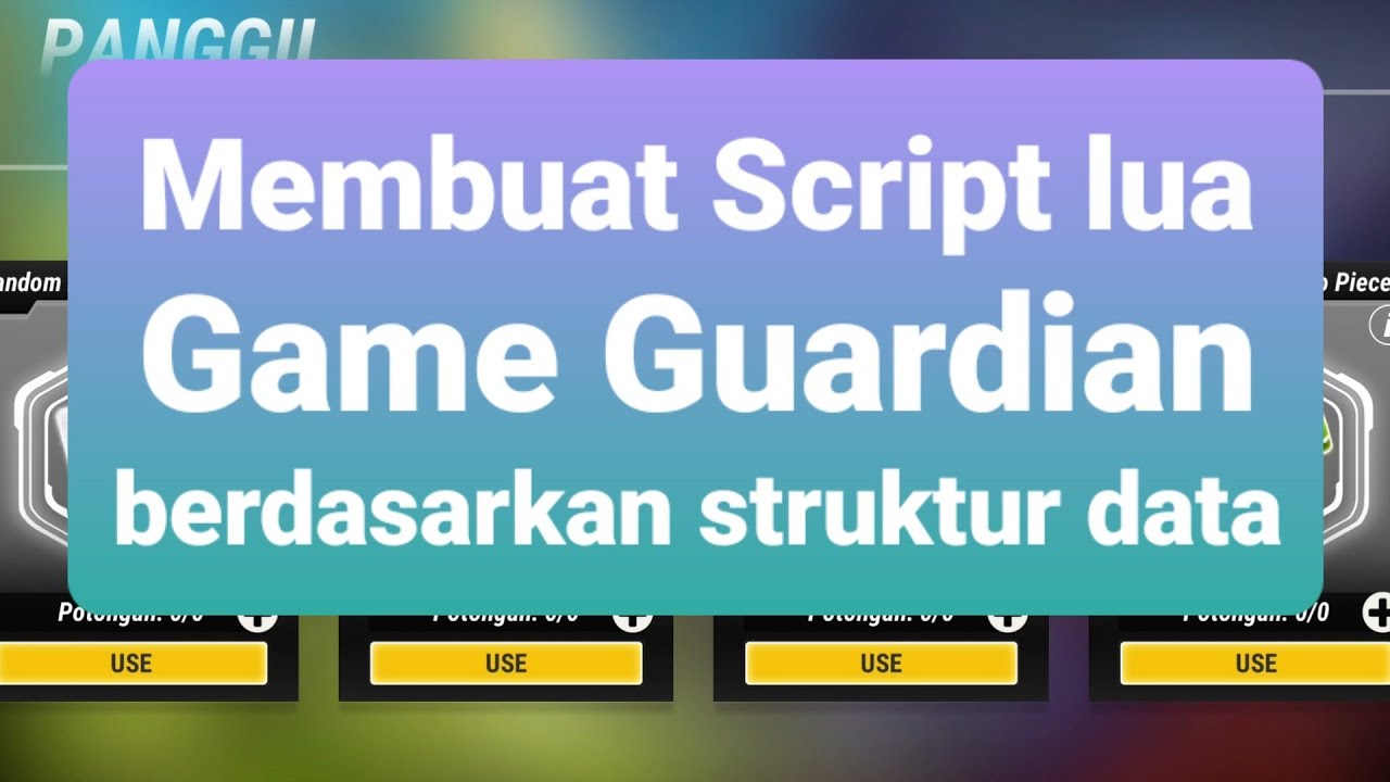 Cara Membuat script lua like a pro hasilnya