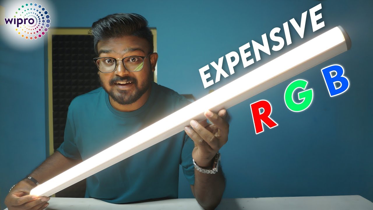 Wipro 20W RGB LED Smart Tube Light Review in 2025 | RGB YouTube Background Setup