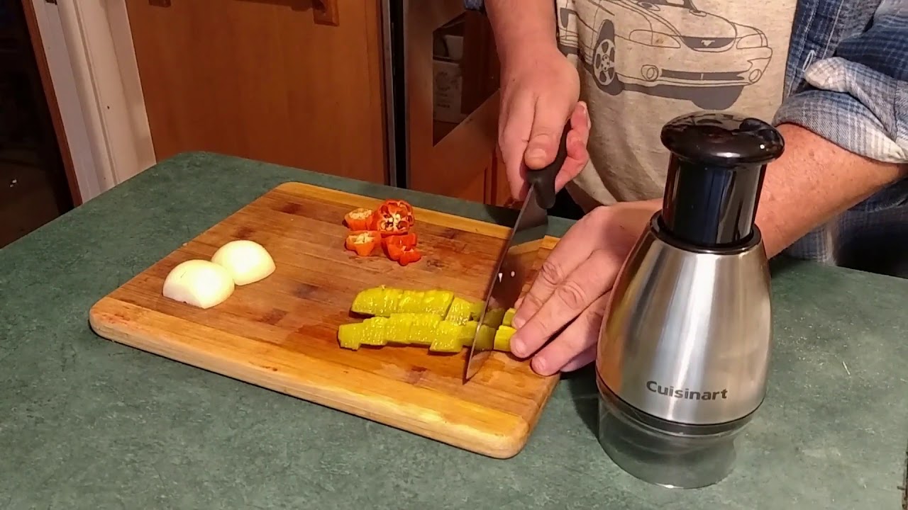 Cuisinart Hand Chopper in action