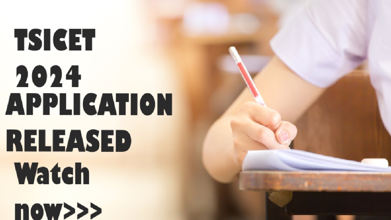 TSICET-2024 APPLICATION RELEASED#tsicet2024