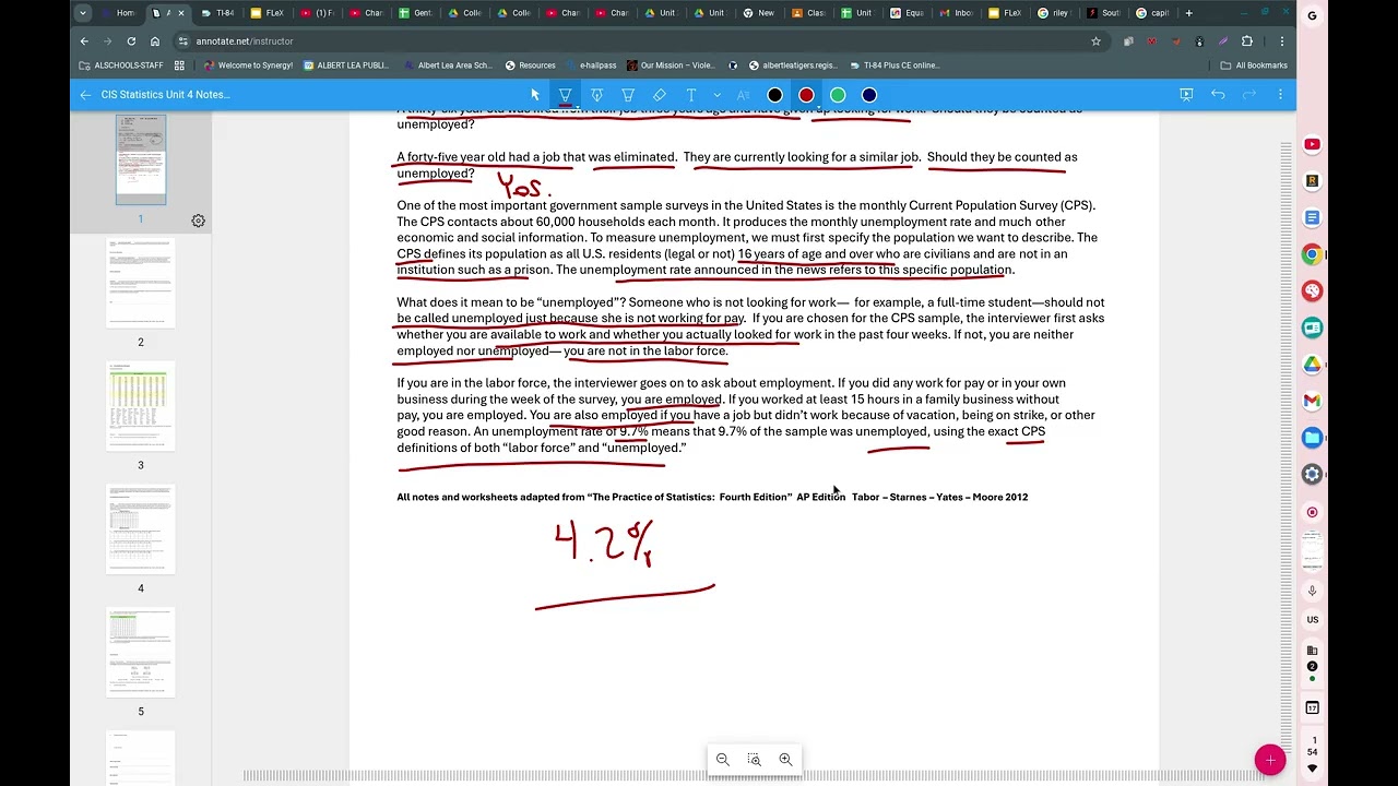 Statistics Unit 4.1 Notes Sampling 2026