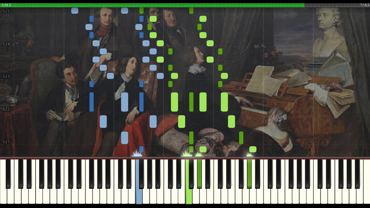 Csárdás macabre S.224 Liszt (Piano Tutorial Synthesia)
