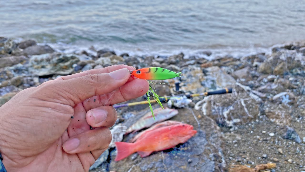 MICRO JIG 10 GRAM Auto strike Kerapu Lezat di Spot Pinggiran ini !!!