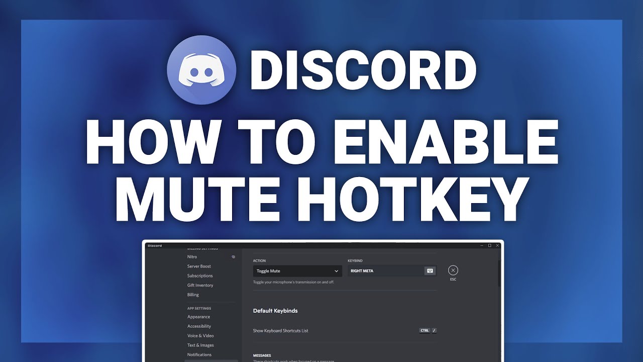 Discord &ndash; How to Enable Mute Hotkey in Discord! | Complete 2024 Guide
