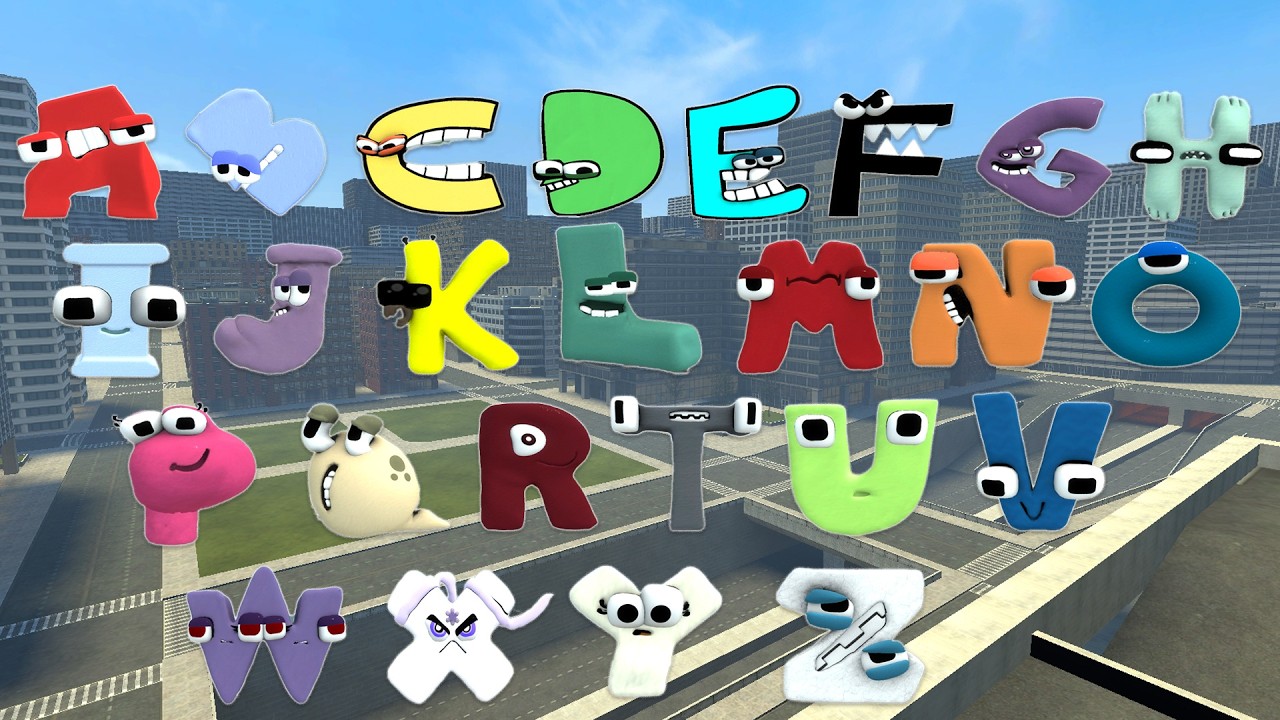 Spartan Kicking ALL ALPHABET LORE FAMILY IN THE BIG CITY &ndash; Garry&rsquo;s Mod!