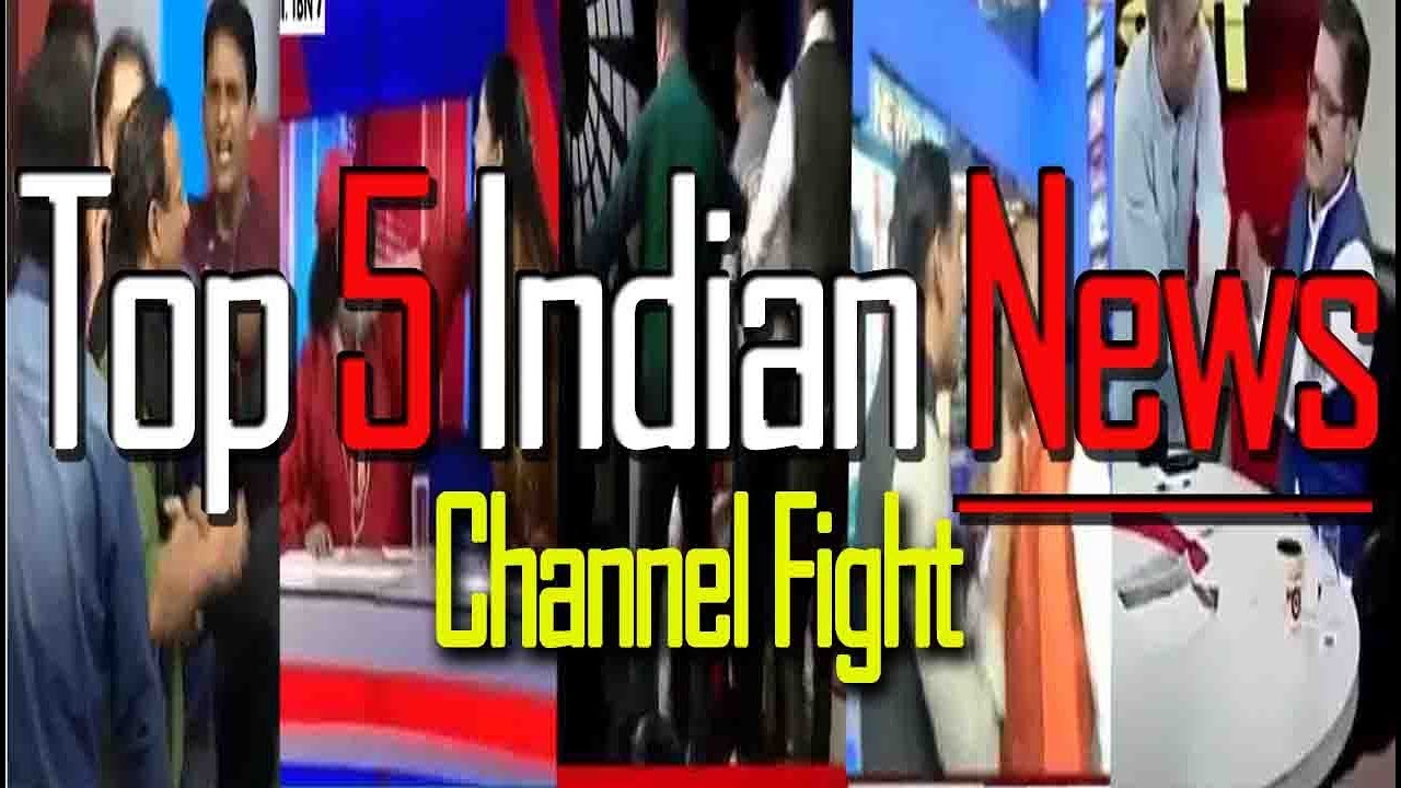 Top 5 News Channel Fight |  | Indian news channel fight | By Hideandbackstory