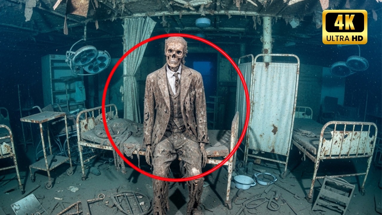 Terrifying Inside HMHS Britannic: White snow swallows the hospital corridor