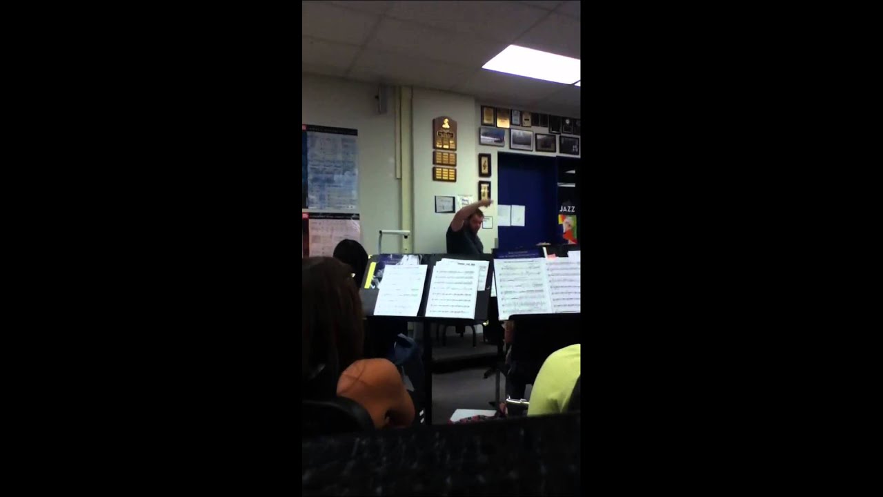 Band teacher gets kinda mad!!!