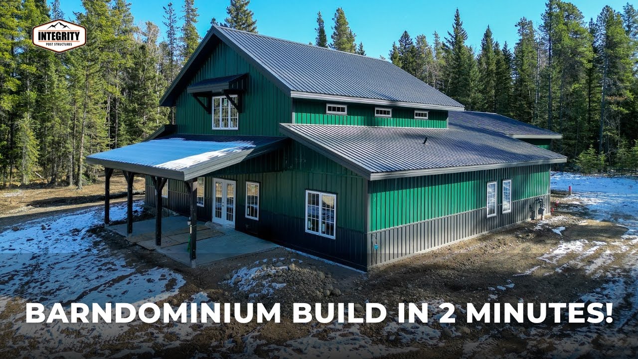 Building a Barndominium | Time-lapse home construction