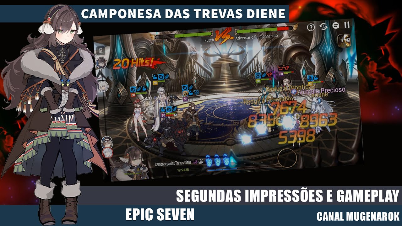 CAMPONESA DAS TREVAS DIENE - SEGUNDAS IMPRESSÕES - EPIC SEVEN - SG ACERTOU DEMAIS! TEM GAMEPLAY!