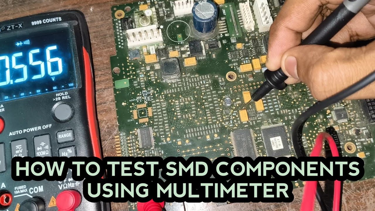 Как проверить SMD-компоненты с помощью мультиметра #smdrepair #testsmdboardmultimeter #medicalele...