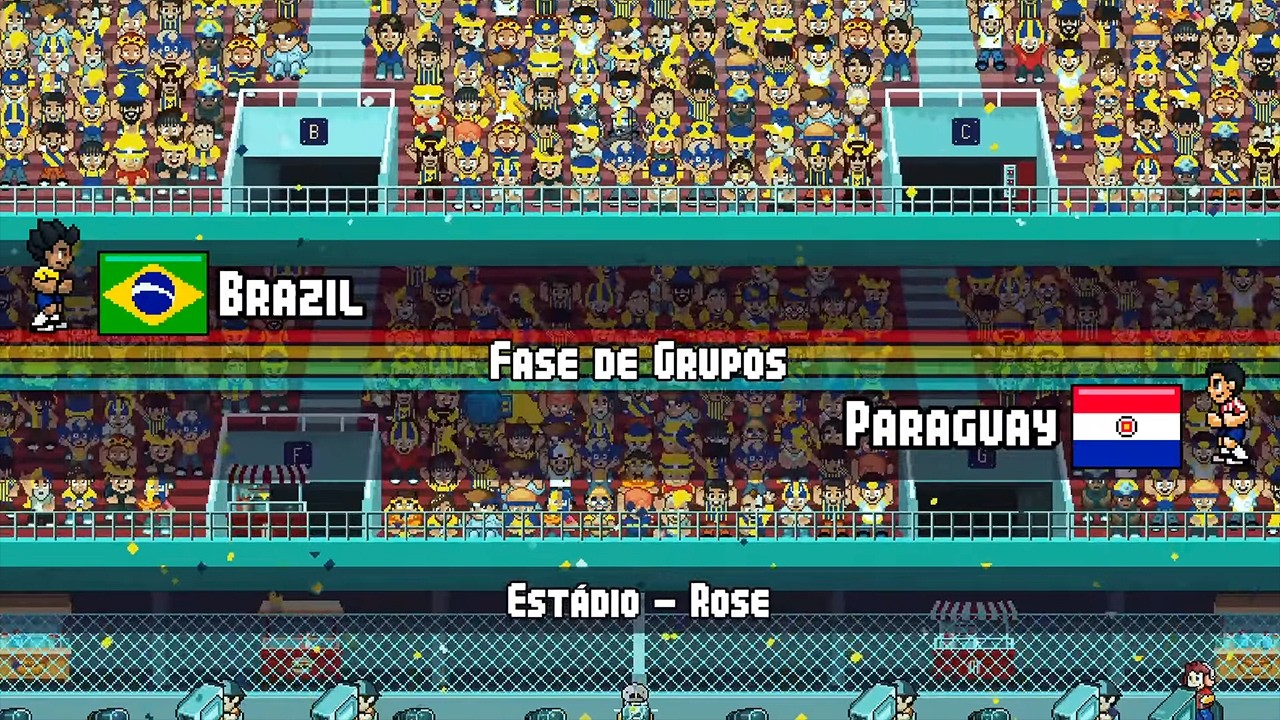 BRASIL x PARAGUAI pela FASE de GRUPOS da COPA AMÉRICA em PIXEL CUP SOCCER