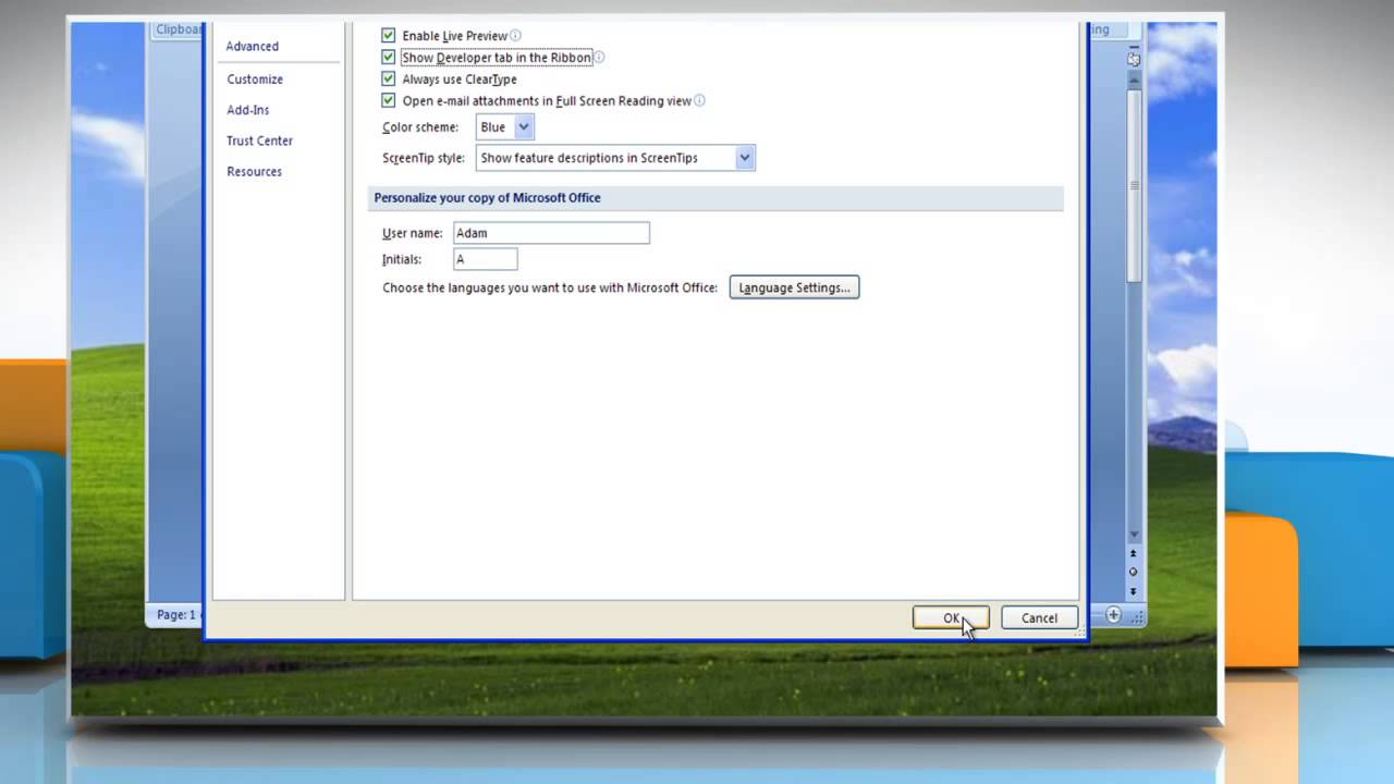 Word 2007: How to record a Macro