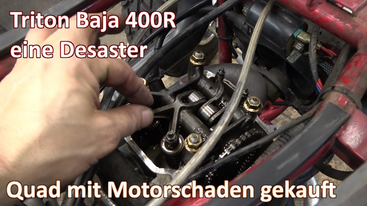 Triton Baja 400R Quad Motorteile beim Ölwechsel gefunden