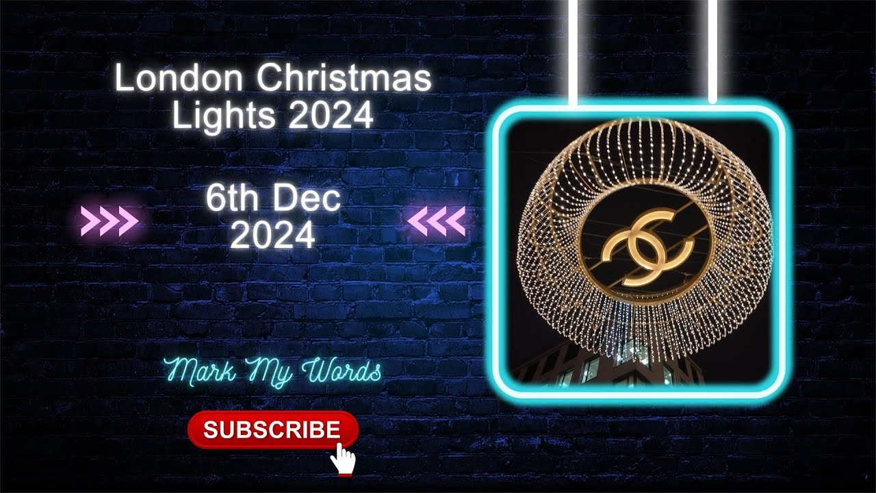 Evening Walk About Through The Magical Christmas Lights in London’s West End 2024 🎄✨