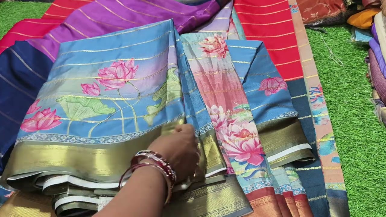 Semi Mysore Georget sarees collection dnt miss collection 👌#6300671932 