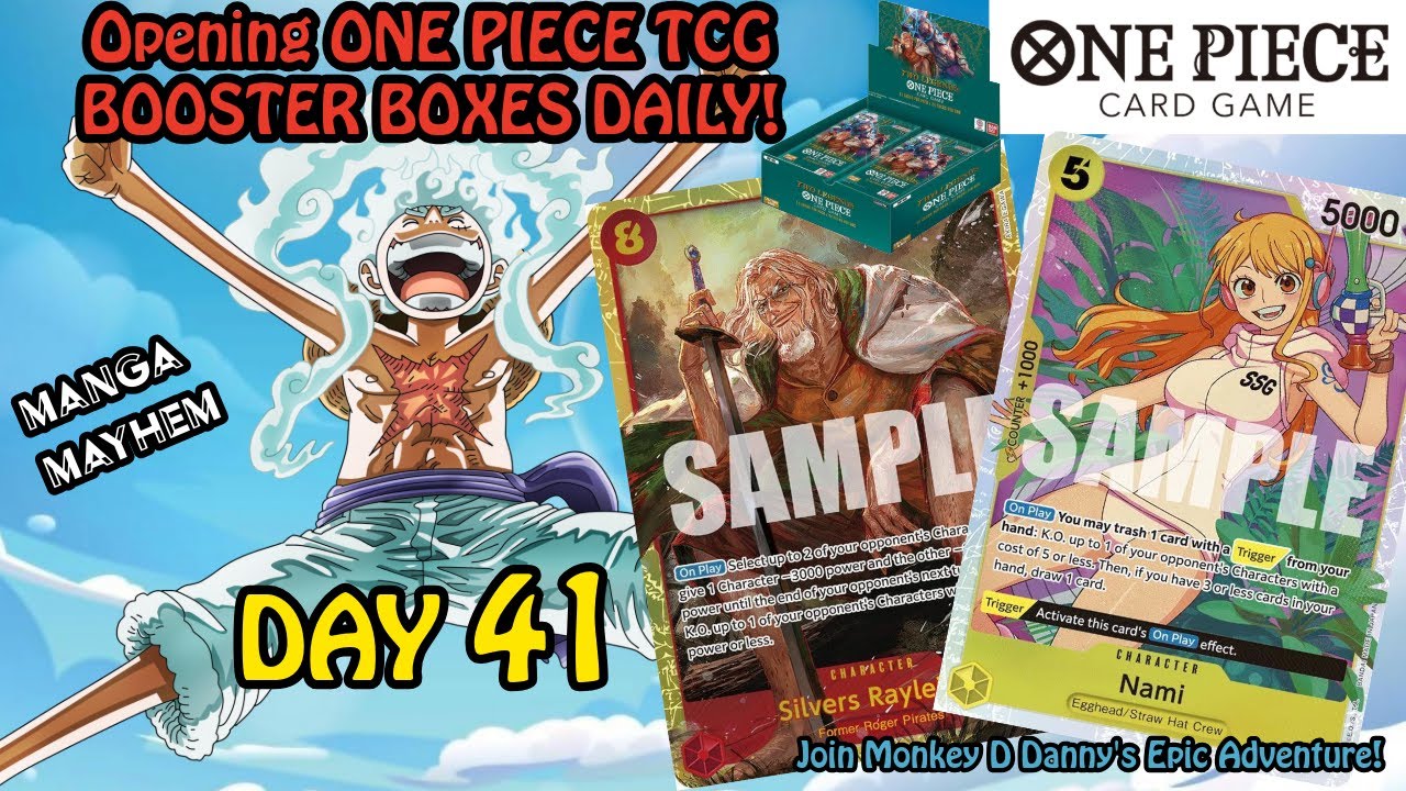 Day 41 - Opening One Piece TCG Booster Boxes we can get our hands on right now!!!