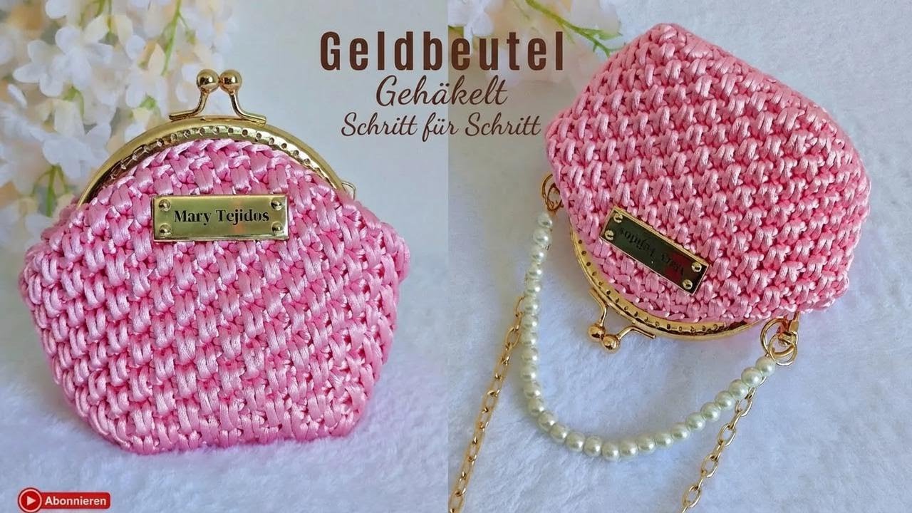 Stylishe Häkel-Geldbörse aus Seidenschnur – Schritt für Schritt Anleitung