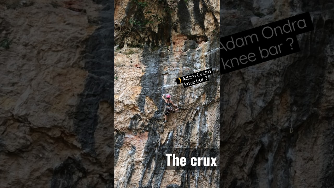 Come climb with me and rate my (so-called) Adam Ondra kneebar in the comments 😝#climbingrocks