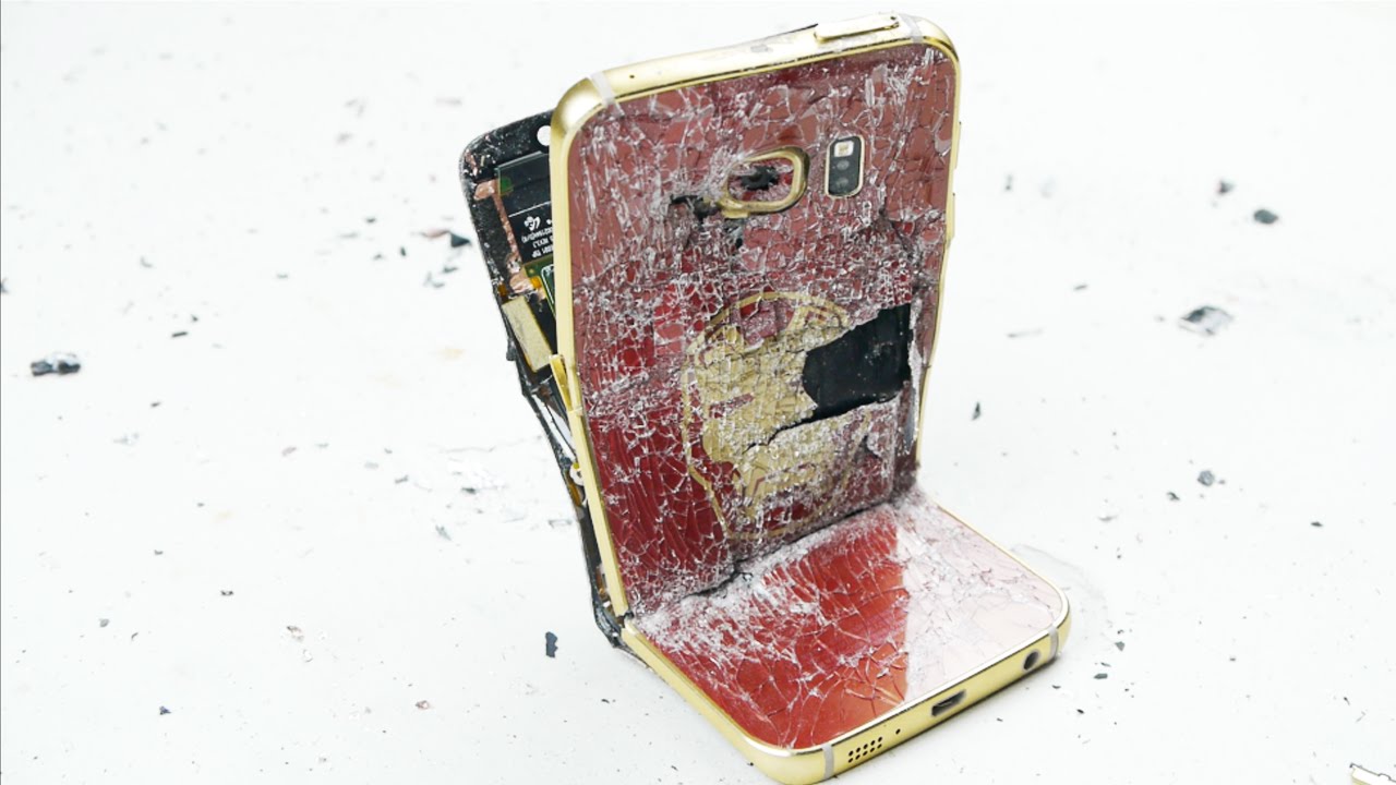 Galaxy S6 Edge от Iron Man потерпел крушение в ходе экстремального испытания на изгиб
