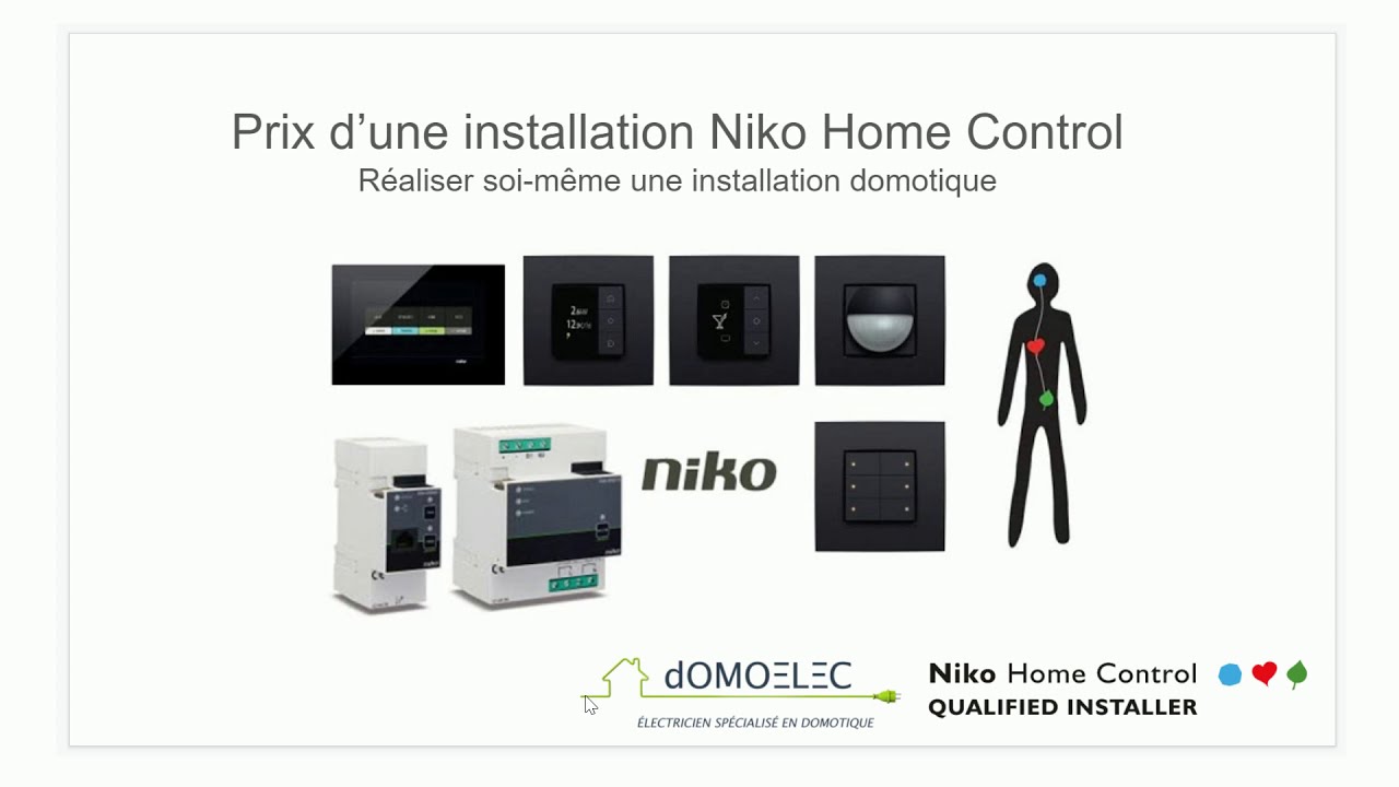 Estimer le prix d'une installation électrique Domotique Niko Home Control à réaliser soi-même