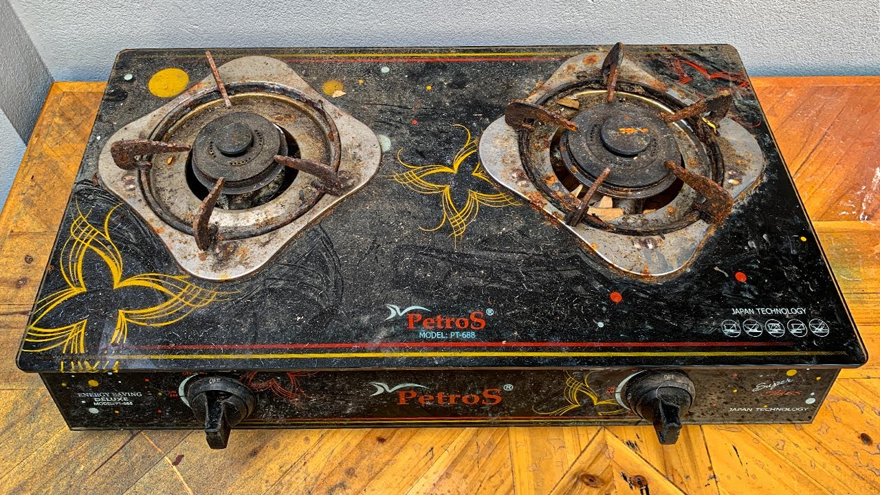 Green Fire Gas Stove Healthy And Fuel Efficient // Restorations Old Rusty Home Gas Stove