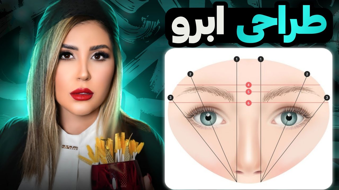 آموزش طراحی و قرینه سازی ابرو با نخ | صفر تا صد اکستنشن نرگس رستمی