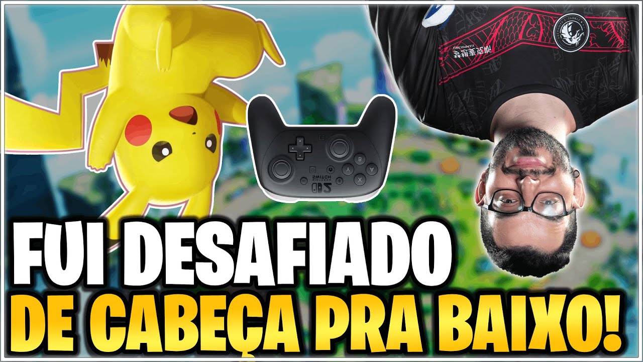 CONTROLE DE CABEÇA PRA BAIXO! 🙃 O desafio mais louco que já fiz no  Pokémon UNITE!