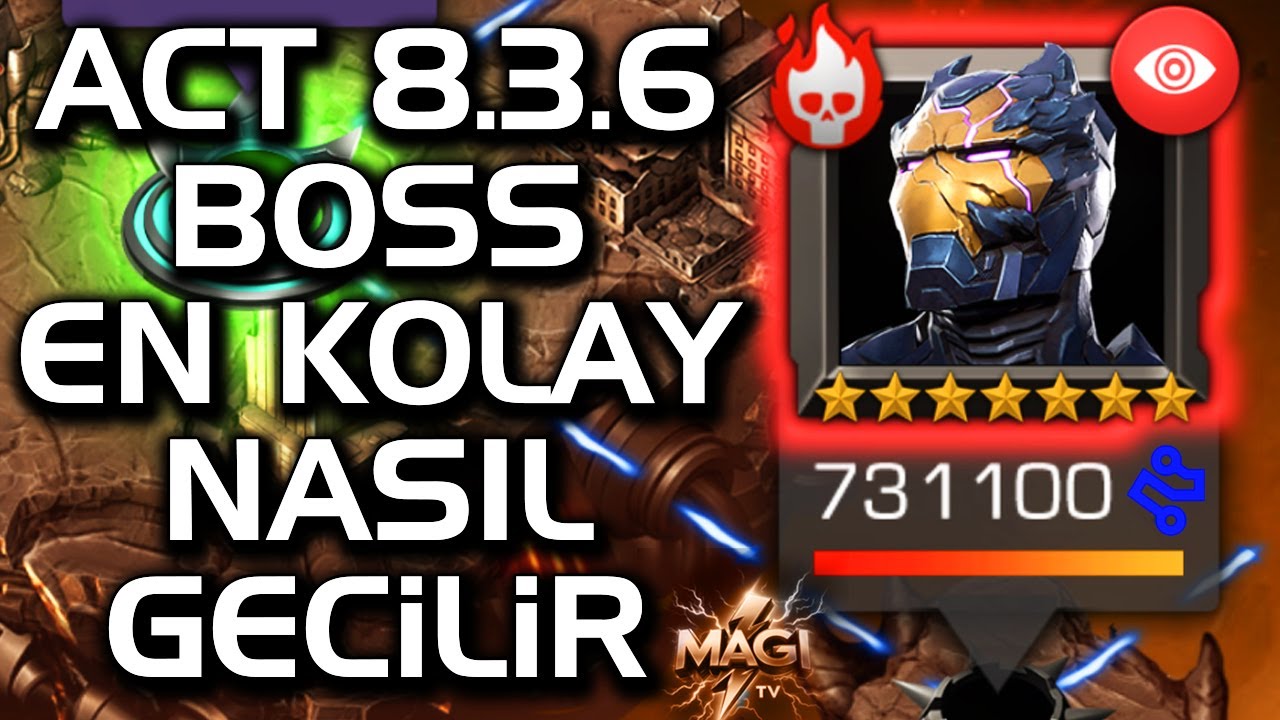 MCOC ACT 8.3.6 BOSS EN KOLAY NASIL GEÇİLİR - MARVEL ŞAMPİYONLAR TURNUVASI
